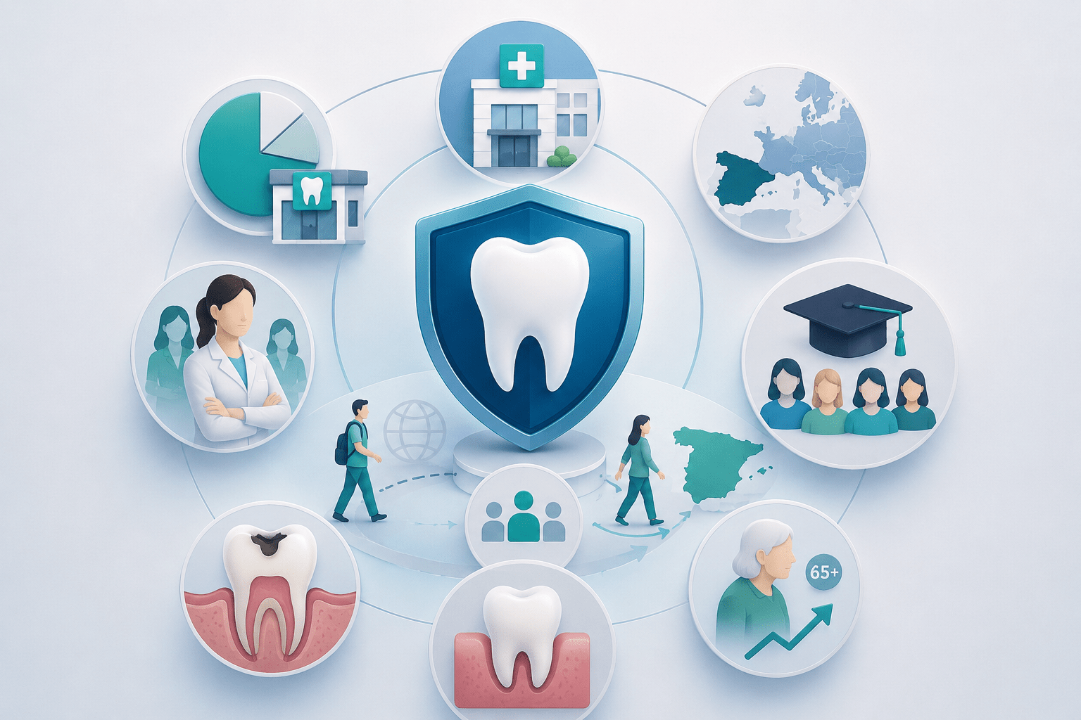 Los dentistas se van de España: solo 3 de cada 10 ejerce en nuestro país